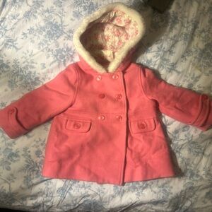 Pink winter coat size 12 to 24 months Janie and Jack